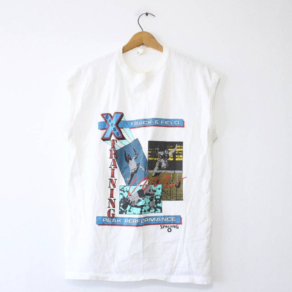 Vintage Spalding Track and Field Tank Top Large